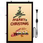 Cadre deaffiche eclaire a led vevor 27' x 40', cadre photo en aluminium noir, panneau publicitaire polyvalent ... Cadre deaffiche eclaire a led vevor 27' x 40', cadre photo en aluminium noir, panneau publicitaire polyvalent ...
