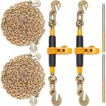 Vevor chaine dearrimage a tendeur lot de 2 classeur a chaine g80 a cliquet 0, 8 - 0, 9 cm capacite de ...