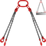 Vevor chaine de levage de poids a 4 pieds elingue en acier allie 1, 5 m diametre chaine 8 mm capacite ...