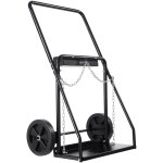 Vevor chariot de bouteille de soudage double, charge statique 200 kg, chariot de reservoir deoxygene ...