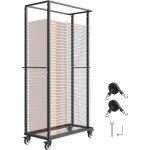 Vevor chariot de chaise pliante, capacite de charge 227 kg, support robuste pour 60 chaises, organiseur ...