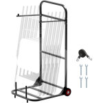 Vevor chariot de chaise pliante, capacite de charge 45 kg, support robuste pour suspendre 10 chaises, ...