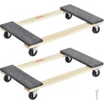 Vevor chariot de demenagement 2pcs deplace meubles en bois capacite de charge 454 kg chacun 762x457, ...