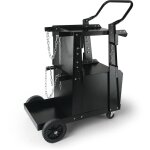 Vevor chariot de soudage a 2 niveaux chariot poste a souder armoire antivol verrouillable charge 120 ...