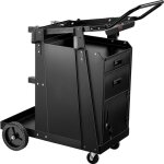 Vevor chariot de soudage a 2 tiroirs chariot poste a souder armoire antivol verrouillable charge statique ...
