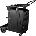 Vevor chariot de soudage a 2 tiroirs chariot poste a souder armoire antivol verrouillable charge statique ...