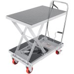 Mophorn - vevor chariot a table elevatrice hydraulique charge 230 kg chariot elevateur manuel a ciseaux ...