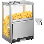 Chauffe - chips nachos commercial, vitrine chauffante 80 l, avec base chauffante et lumiere chauffante, ... Chauffe - chips nachos commercial, vitrine chauffante 80 l, avec base chauffante et lumiere chauffante, ...