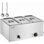 Vevor chauffe - plat buffet a 3 bacs, bain - marie electrique 16, 5 l 1200 w, buffet chauffant en acier ... Vevor chauffe - plat buffet a 3 bacs, bain - marie electrique 16, 5 l 1200 w, buffet chauffant en acier ...