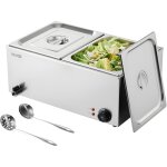 Vevor chauffe - plats professionnel , table a vapeur electrique a 2 bacs, 1 200 w, pour buffet professionnel ... Vevor chauffe - plats professionnel , table a vapeur electrique a 2 bacs, 1 200 w, pour buffet professionnel ...
