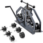 Vevor cintreuse de tubes manuelle, 38 mm, cintreuse de tuyaux en cuivre a rouleaux, avec 6 matrices, ...