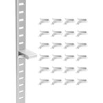 Vevor clips pour cremaillere deetagere lot de 40 pinces de support reglables pour deetageres en metal ...