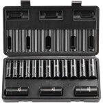 Coffret douilles a chocs profondes 3 / 8 po metrique 8 - 22 mm, kit pour cle a cliquet 15pcs, en acier ... Coffret douilles a chocs profondes 3 / 8 po metrique 8 - 22 mm, kit pour cle a cliquet 15pcs, en acier ...