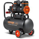 Vevor compresseur a air silencieux 18 l reservoir compresseur deair sans huile 900 w 1, 2 cv ?3, 7 m3 ...