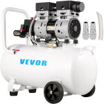 Vevor ? compresseur d'air silencieux sans huile 50l ? moteur en cuivre ? pression max 8 bar ? d�bit 170 ...