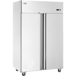 Congelateur commercial 1100 l, congelateur vertical a portee de main 2 portes, en inox, degivrage automatique, ... Congelateur commercial 1100 l, congelateur vertical a portee de main 2 portes, en inox, degivrage automatique, ...
