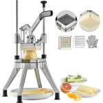Vevor coupe - frites professionnel manuel coupe - legumes multifonction commercial en inox lame de 0, ...
