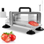 Vevor coupe - tomates commerciale, trancheuse a tomates de 6, 35 mm, trancheur pour tomates robuste en ...