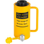 Vevor cric cylindre hydraulique creux 20 t, cylindre de verin hydraulique course de 100 mm, verin hydraulique ...