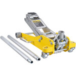 Vevor cric rouleur 3 tonnes, cric de plancher hydraulique a profil bas, hauteur de levage 93 - 465 mm, ...