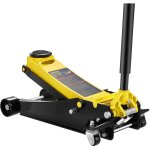 Cric rouleur 4 tonnes, cric de plancher hydraulique a profil bas hauteur de levage 100 - 533 mm, en acier ...