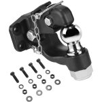 Vevor crochet attelage, capacite de remorquage 9070 kg, boule deattelage 5 cm, convient aux anneaux de ...