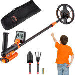 Vevor detecteur de metaux pour enfants 15, 2 cm detecteur de metaux professionnel reglable bobine de ...
