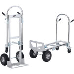 Mophorn - vevor diable pliant en aluminium 2 - en - 1 diable chariot de demenagement de manutention charge ...