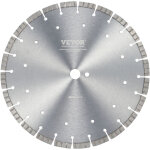 Vevor disque a tronconner diamante 350 mm, disque diamant humide ou seche, lame de scie a beton avec ...