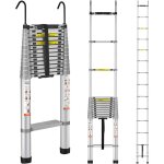Mophorn - vevor echelle telescopique aluminium 5, 5 m escabeau extensible capacite 190 kg avec pieds ...