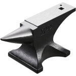 Vevor enclume de forgeron en acier moule 25 kg, enclume a corne simple ronde, haute durete, grand plan ...