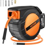 Vevor enrouleur tuyau a air comprime hybride ferme retractable 9, 53 mm x 15, 24 m? pression 300 psi ...