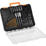 Vevor ensemble de forets et embouts pour perceuse tournevis 100pcs, coffret de meches et embouts de tournevis, ...