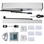 Vevor ferme porte hydraulique force 24 v fermeture automatique a ressort avec telecommande 10 kg bras ...