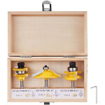 Vevor fraises defonceuse, 6, 35 mm, coffret de 3 fraises a rainurer bois en carbure, kit outils de travail ...