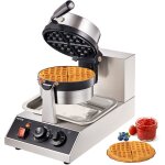 Mophorn - vevor gaufrier electrique 1300 w moule 190, 5 x 190, 5 x 20 mm machine a gaufres avec revetement ...