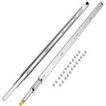 Vevor ? coulisse de tiroir verrouillable 1500 mm ? capacit� de charge 113, 4 kg ? rail coulissant � montage ...