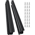 Vevor glissieres de tiroir sous escalier, 1000 mm, coulisses de tiroir a roulement a billes extension ...