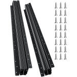 Vevor glissieres de tiroir sous escalier, 800 mm, coulisses de tiroir a roulement a billes a extension ...