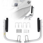 Vevor guides de remorques de bateaux 52cm largeur reglable de 19 cm guide de mise a l?eau galvanisee ...