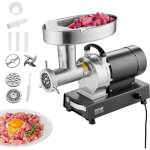 Vevor hachoir a viande electrique capacite 6, 35 kg / min, hachoir electrique commercial de comptoir, ...