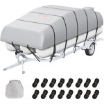 Mophorn - vevor housse de bateau ponton de 701 a 731 cm, bache de bateau impermeable 800d de qualite ...