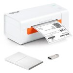 Mophorn - vevor imprimante deetiquettes thermique direct 4x6 code a barres usb 150 mm / s 203 dpi pour ...