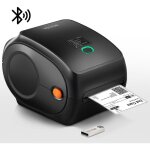 Vevor imprimante etiquettes thermique direct 4x6 code barre usb bluetooth 150 mm / s 300 dpi pour colis ...