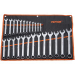 Vevor jeu de cles mixtes 25pcs, cles a fourche metrique 6 - 32 mm, cle plate en acier au carbone, avec ...