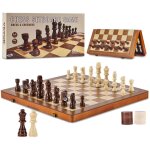 Vevor jeu deechecs magnetique en bois, 380 mm, jeu de societe deechecs et de dames 2 en 1, echiquier ... Vevor jeu deechecs magnetique en bois, 380 mm, jeu de societe deechecs et de dames 2 en 1, echiquier ...