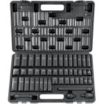 Vevor jeu de douilles choc 3 / 8  jeu de 44 douilles a impact 6 pans en acier allie cr - v durete hrc ...