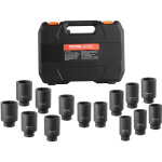 Vevor jeu de douilles a chocs profondes pour ecrous d?essieu 14pcs, coffret de douilles pour ecrous a ...