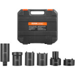 Vevor jeu de douilles pour ecrous d?essieu 6pcs, coffret de douilles pour ecrous de moyeu a entrainement ...
