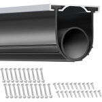 Vevor joint porte garage 4, 8 m avec rail bande deetancheite en caoutchouc 10 cm de largeur extremite ...